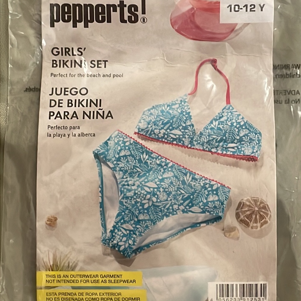 Pepperts girl's bikini swimming set